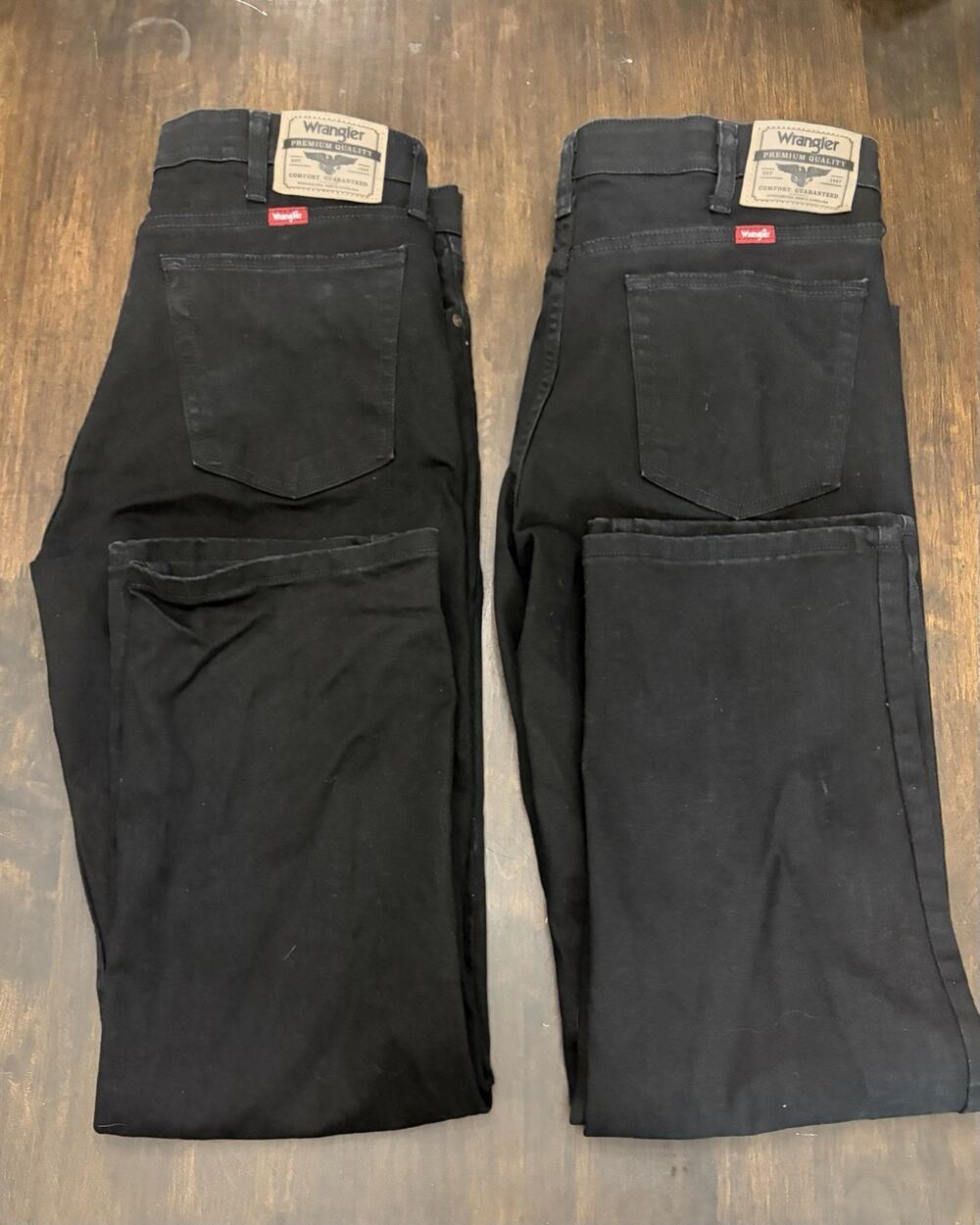 Wrangler Performance Series Regular Fit Denim Jeans Men's Size 36x30 Black EUC